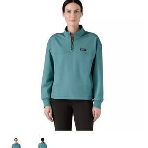 Patagonia Women's Teal Half-Zip Pullover Sweatshirt